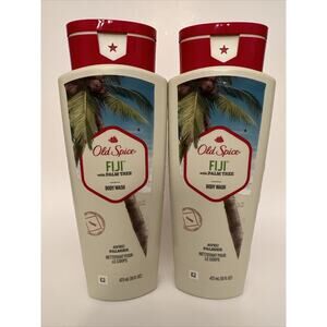 Old Spice Body Wash‎ Fiji with Palm Tree 16 fl. oz. (Lot of 2)